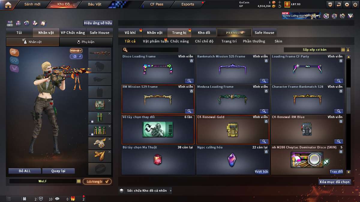 shop acc cf uy tin gia re